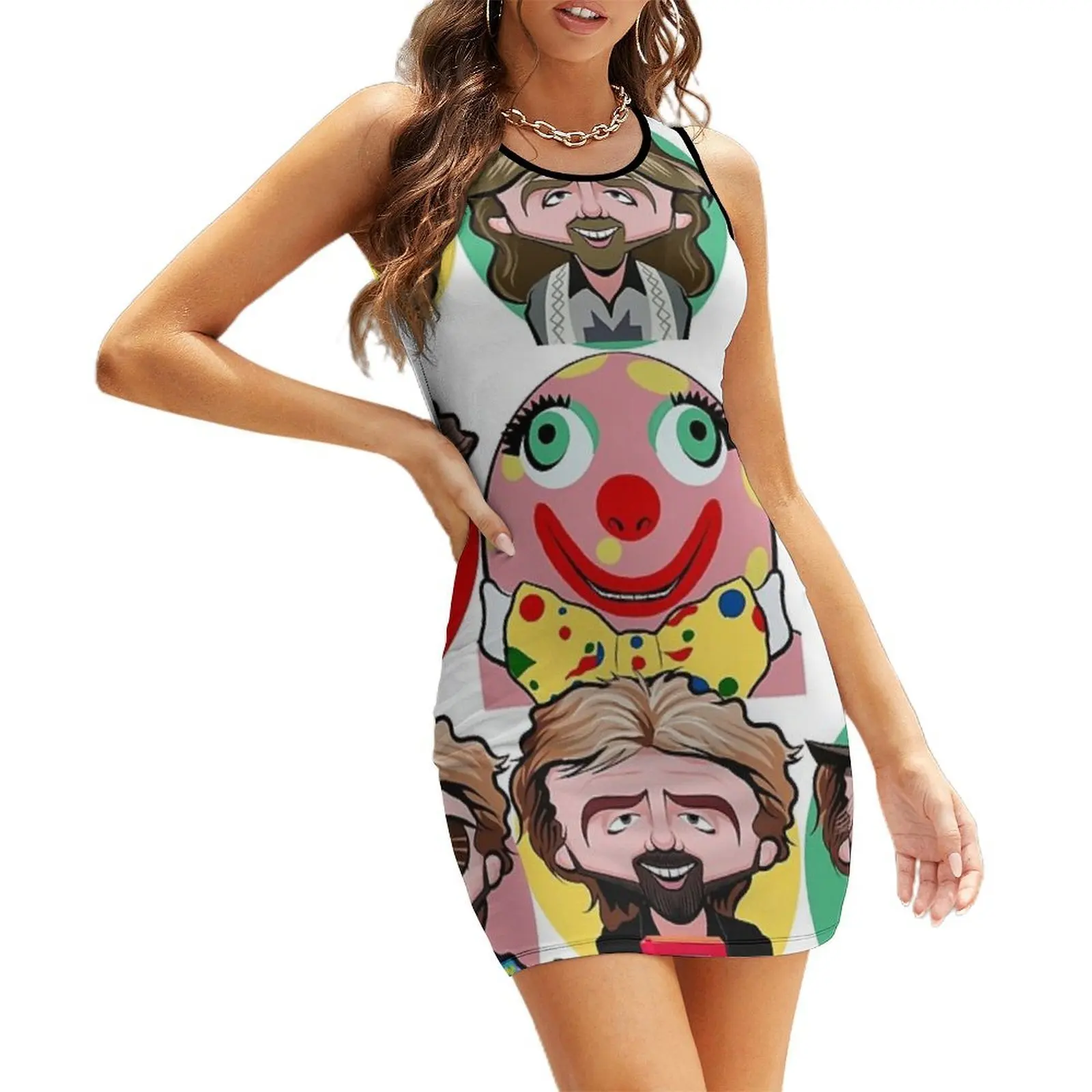 

Noel and Mr Blobby Sleeveless Sundress Female clothing wedding guest dress 2025 birthday dress for women summer clothes