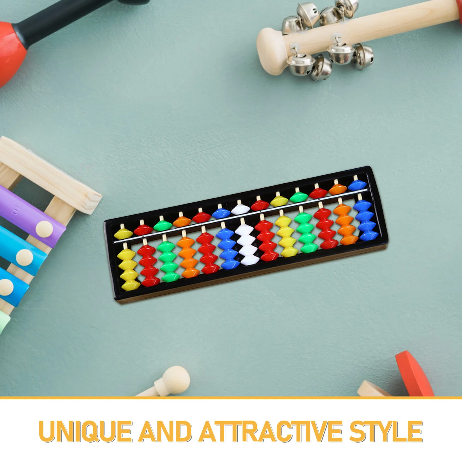 2 Stuks Kleurrijke Plastic Abacus Kids Math Learning Tool voor Thuis Klas Hersenontwikkeling Kids Abacus Vroeg Educatief Speelgoed