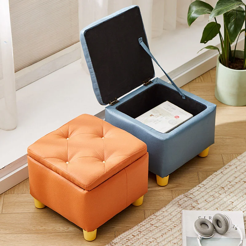 

Minimalist Nordic Storage Stool Creative Living Room Luxury Office Designer Children Stool Waiting Meubles De Salon Furniture