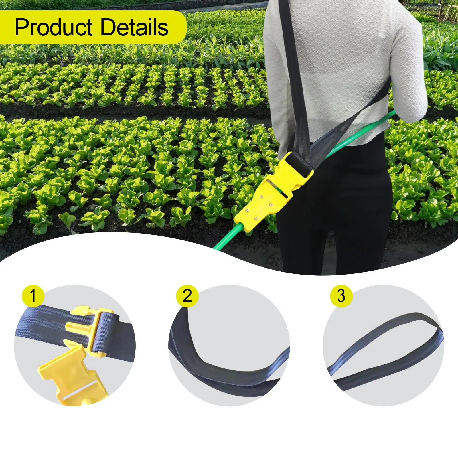 Multi Use High Pressure Hose Reel Sprayer Strap Wear Resistant Adjustable Nylon for Yard and Orchard