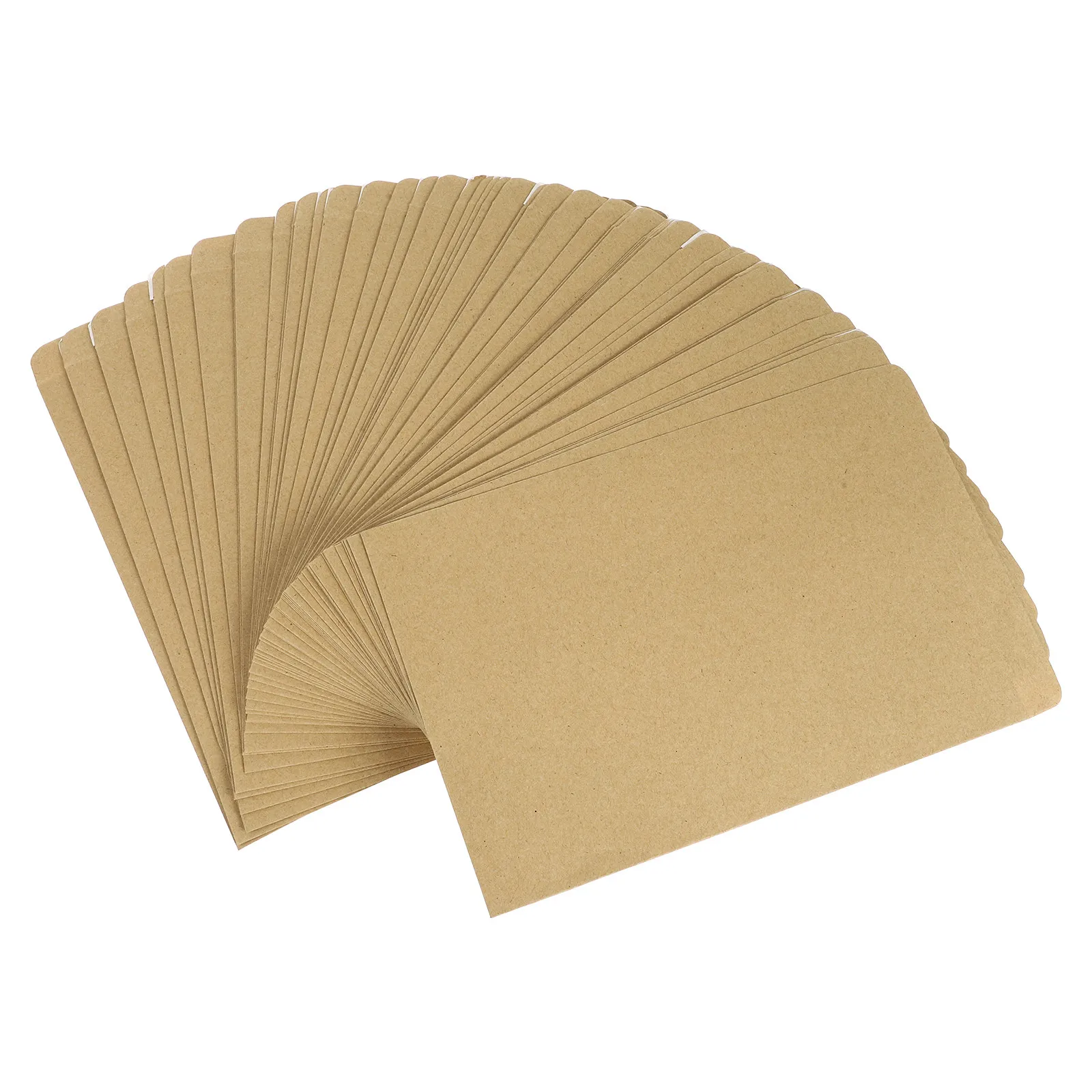 

50pcs Kraft Khaki Blank Kraft Invitation File Envelopes For Wedding Invitation Storage Retro Letter Mailing Envelopes