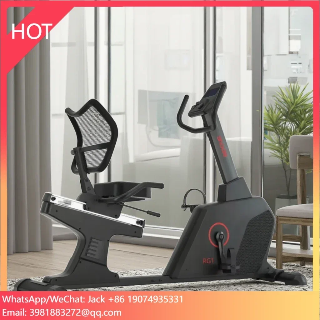 

Snode Fitness Equipment Recumbent Stationary Cardio Exercise Bike Electric Pedal Exerciser For Home Gym Use
