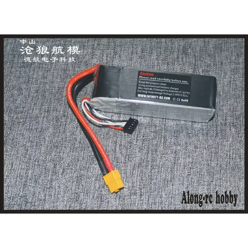 14.8V 2200mAh 4S 95C LiPo Battery for RC Airplane Model Aircraft High Discharge Rate Lipo Battery Pack Drone Accessories
