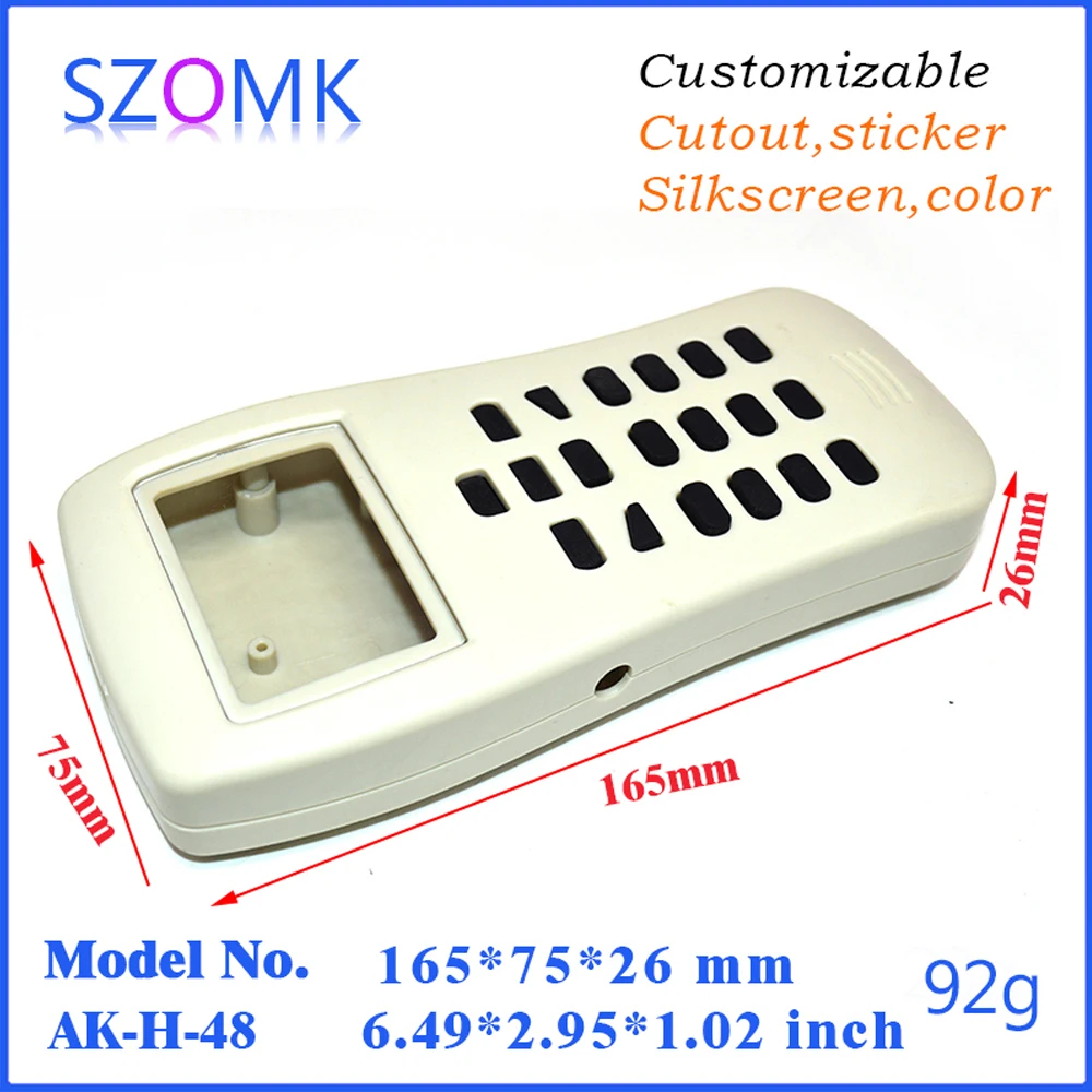 SZOMK 10 pieces 165*75*26mm plastic box for electronics project plastic enclosure for lcd controller board keypad device box