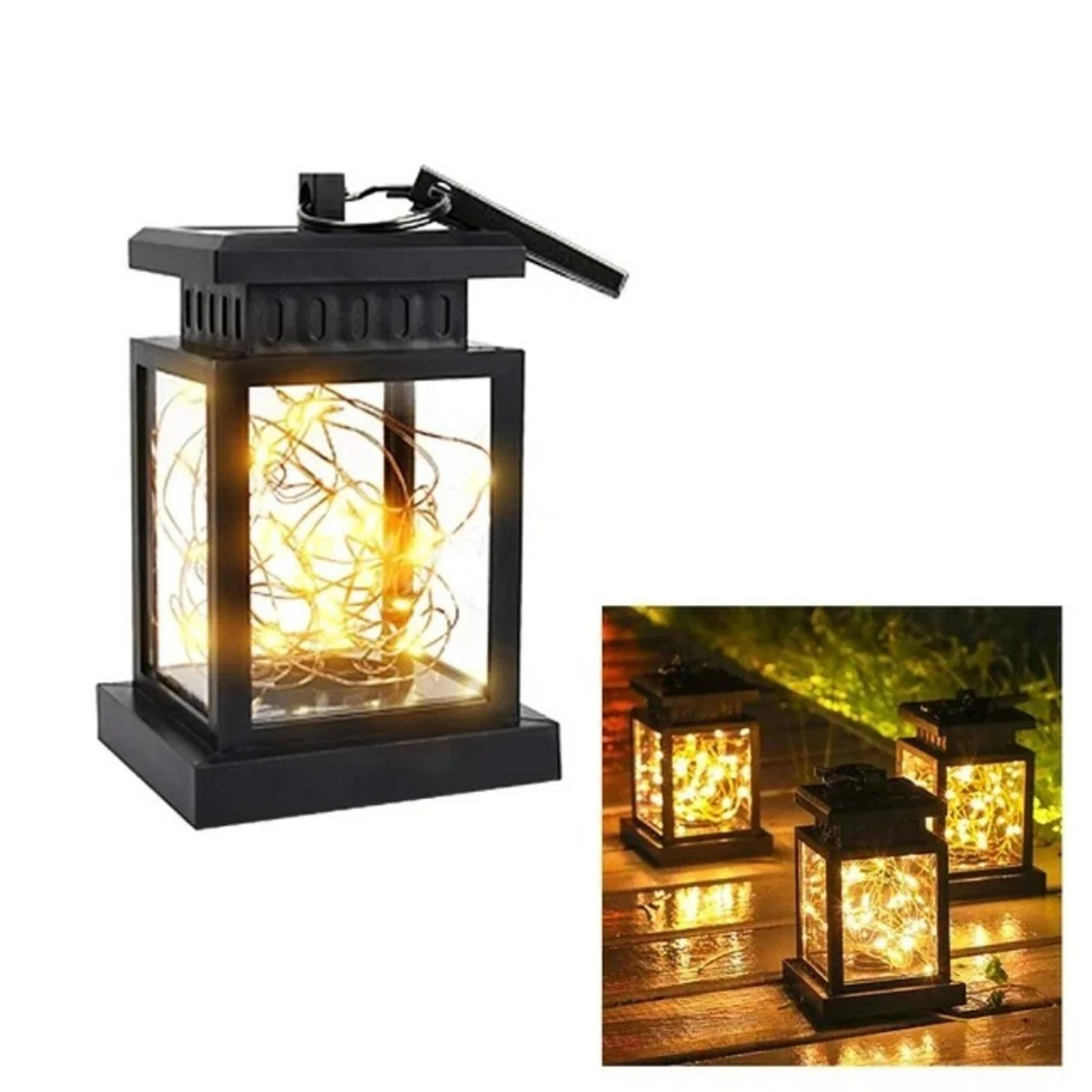 Retro Solar Lights Outdoor Palace Lantern Lights Hanging Candle Lamps Landscape Lighting Floor Lights Garden Decor Solar Lantern