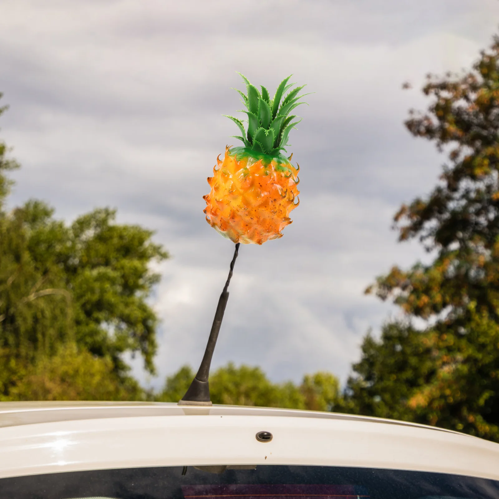 Plant Car Antenna Decoration Fruit Realistic Artificial Pineapple Plastic Fake Topper for