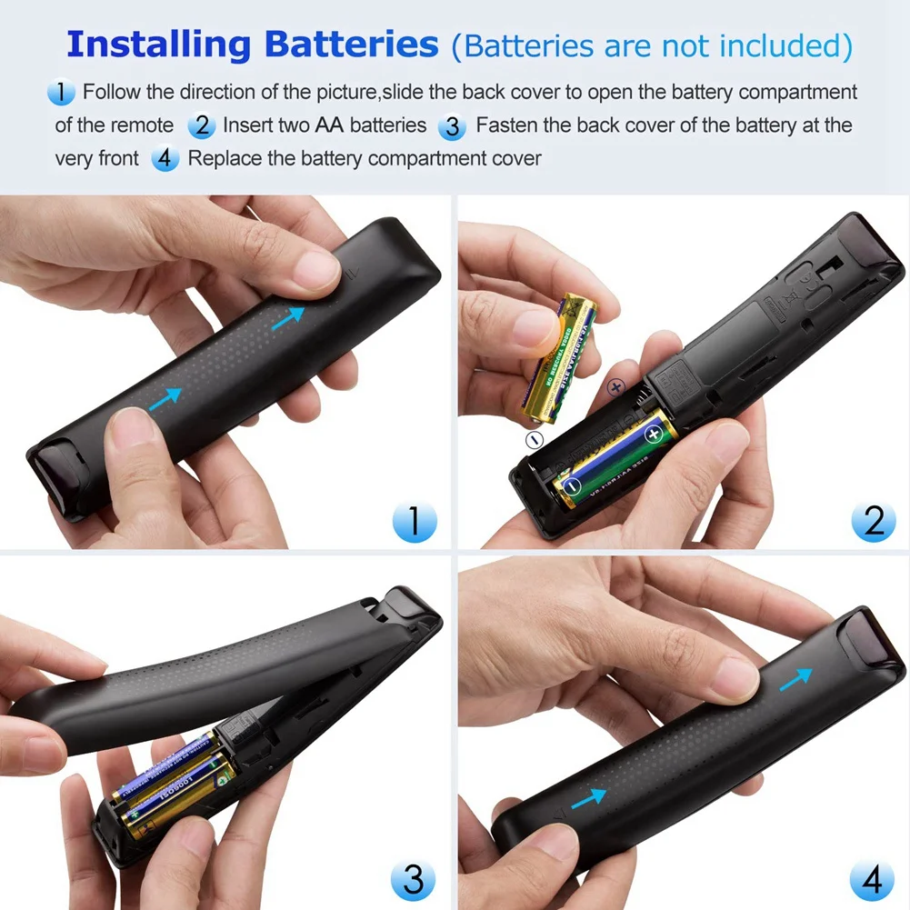 T05C-Universal for Samsung Smart TV Remote Control Replacement,Infrared Remote Control,with Netflix,Prime Video,Hulu Buttons