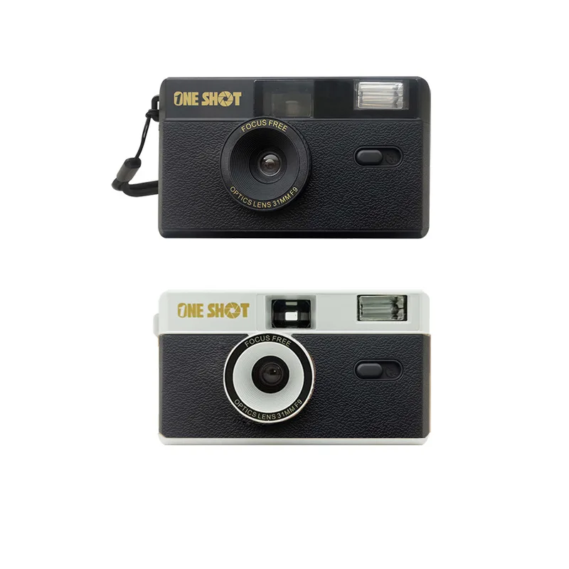 Câmera de filme retrô, não descartável, reutilizável, 135 filmes, tolo com flash, estudante, máquina de filme retrô