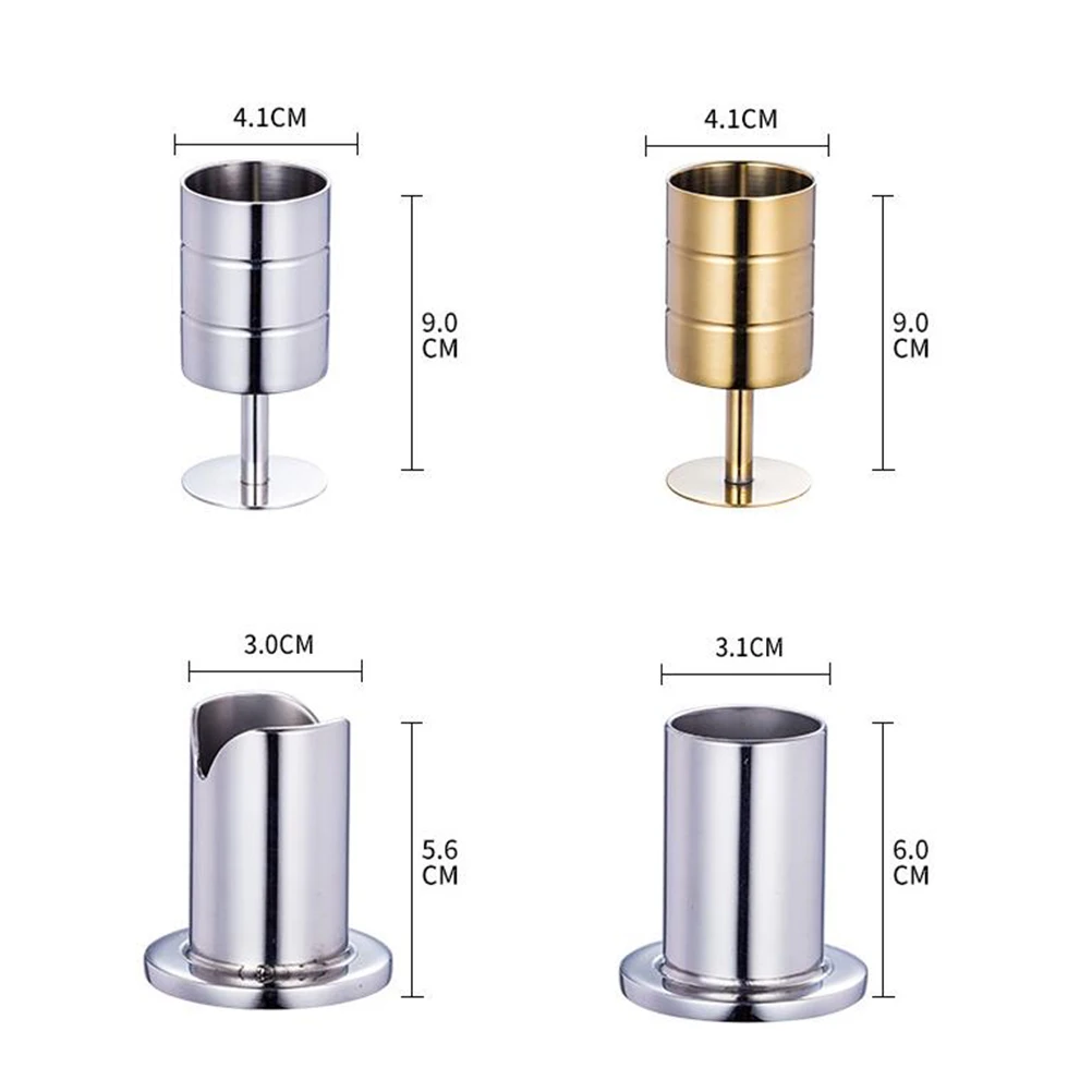 

Stainless Steel Toothpick Holder Portable Mini Case for Party Wedding Banquet Dust Proof Container Tableware