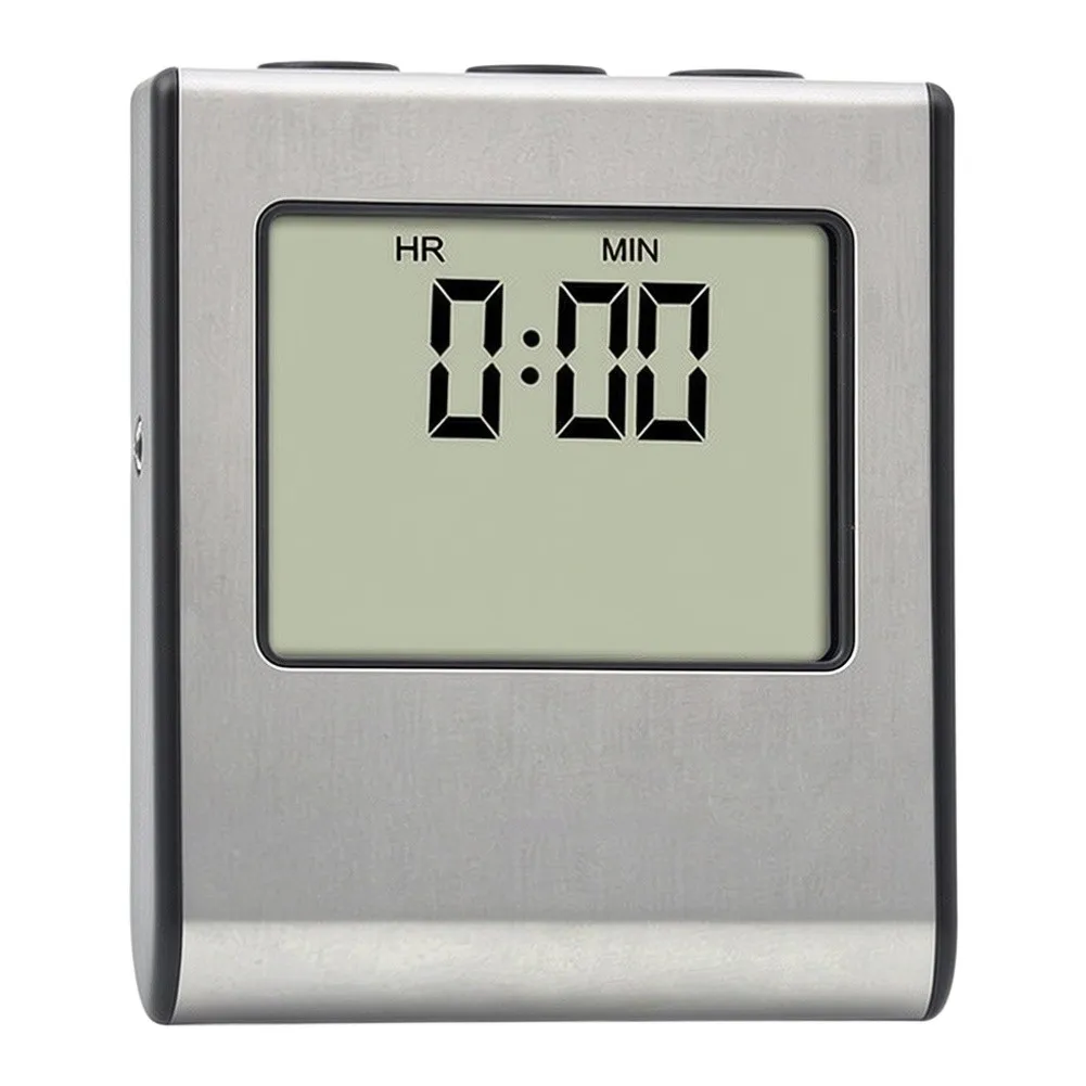 1pc LCD Digital Meat Thermometer With Stainless Steel Timer Probe Meat Thermometer For Grilling Oven Baking Cooking Needs