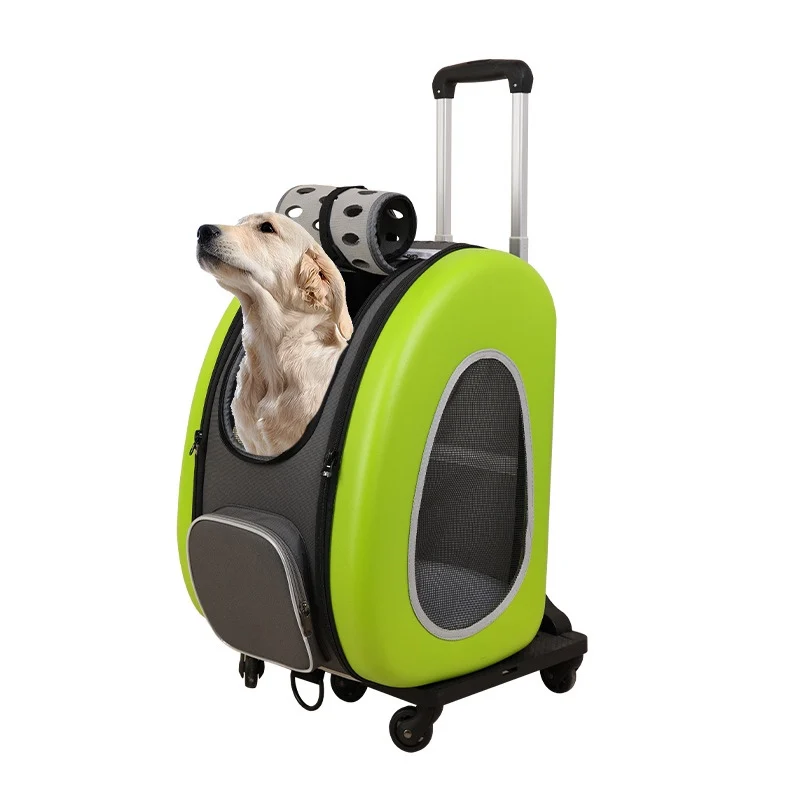 Pet Cat and Dog Boutique Cart Multi use Breathable Cat Backpack Foldable Portable Pet Trolley Luggage