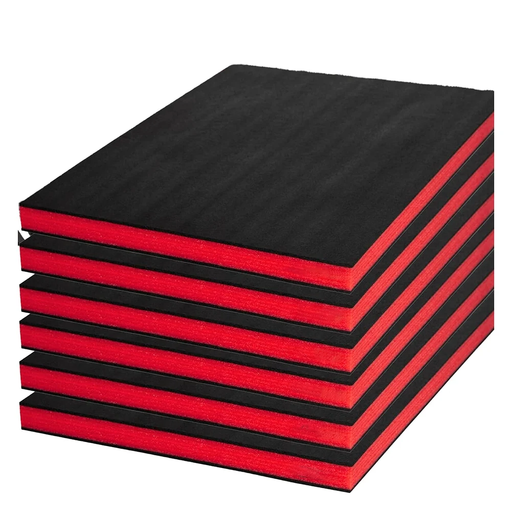 Inserti in schiuma di polietilene ABUL Confezione da 6 18X12x1 pollici, per fogli di stoccaggio per custodie rigide per cassette degli attrezzi, schiuma per cassette degli attrezzi per custodie Shado