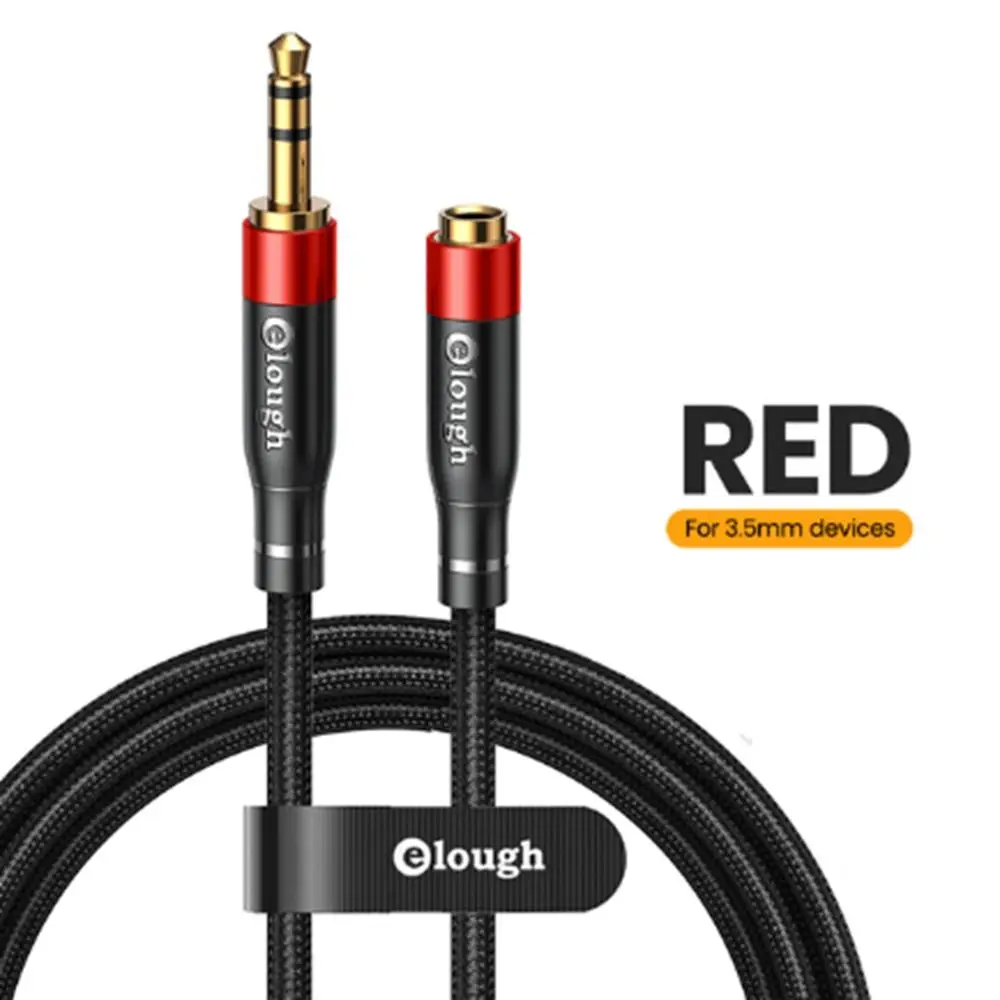 3.5mm Jack Elough Male To Female Audio Cable Male To Female 2-ring Elough 3.5mm Audio Extension Cable Hi-Fi Wide Compatibility