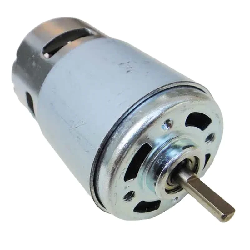 775 motor flat shaft D-type chamfering shaft micro DC 12V high torque motor with bearing electric tool motor Lock Actuator Motor