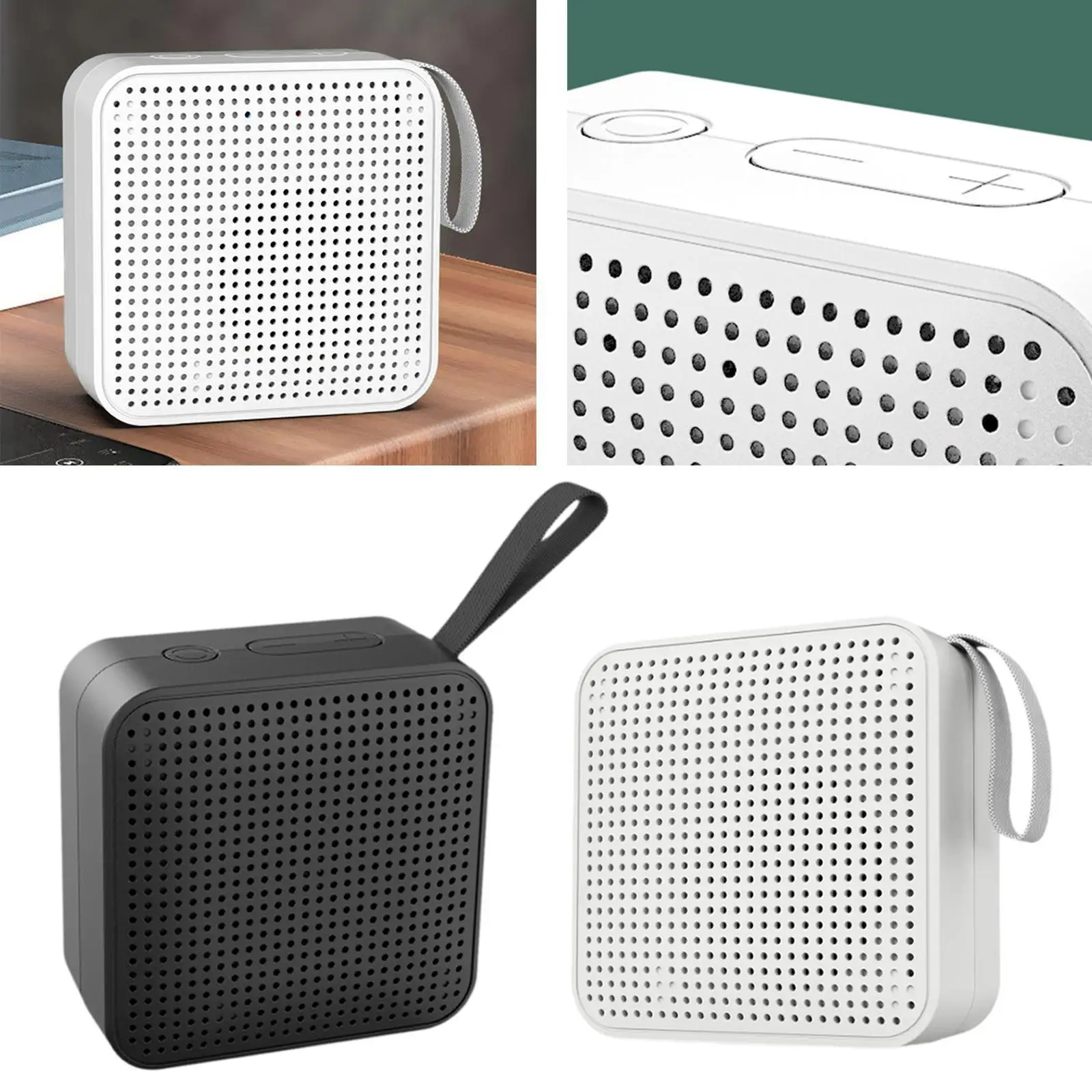 Portable Wireless Speaker Gifts Multifunctional Easy Use Professional Accessory Square for Camping Travel Outdoor Shower Party