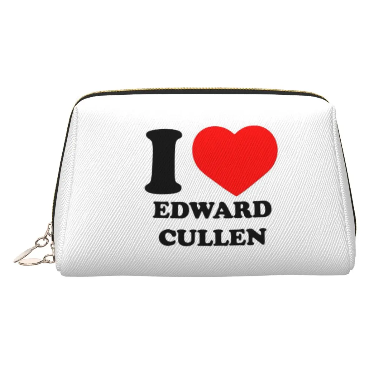 Edward Cullen Twilight Women Cosmetic Bags Travel Makeup Organizer Pouch Toiletry Storage Dopp Kit Box