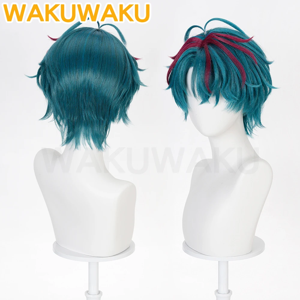 IN STOCK Camille Cosplay Wig Arknights WakuWaku Endfield Men Short 28cm Dying Hair Cosplay Sideburns Heat Resistant Free Wig Cap view 3