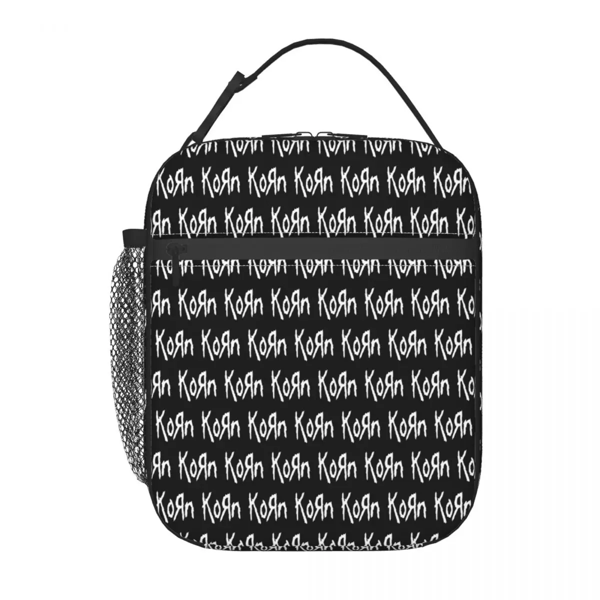 Korns Logo And Symbol Insulated Lunch Bag for Women Waterproof Rock Band Thermal Cooler Lunch Box Kids School Children