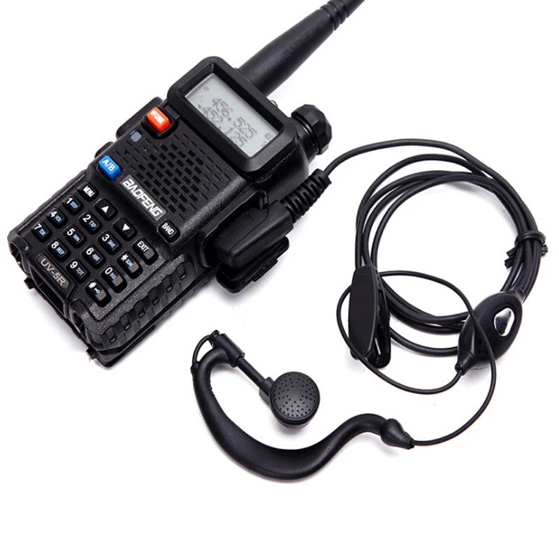 Earphone Walkie Talkie seri BaoFeng UV5R, Earphone Radio Ham dua arah