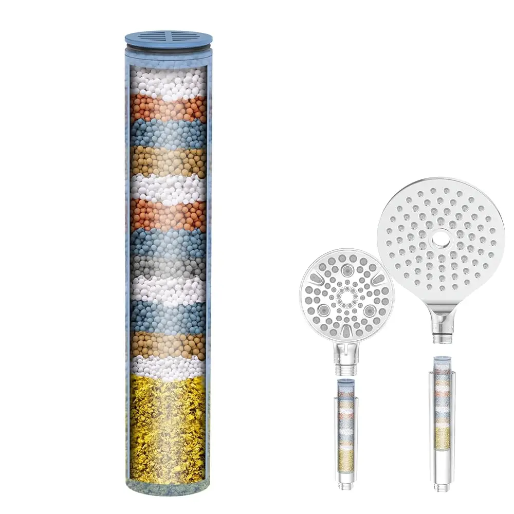 

Shower Head Filter Replacement Cartridge for SSJ781/DSSJ781/ DSSJ781-01/DSS1581 Filtered Handheld Shower Head (1-PACK)