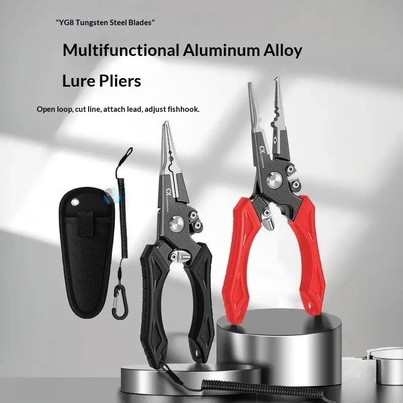 4 In 1 Multifunctional Fishing Pliers High Strength Material for Saltwater Freshwater All Fishing Scenarios