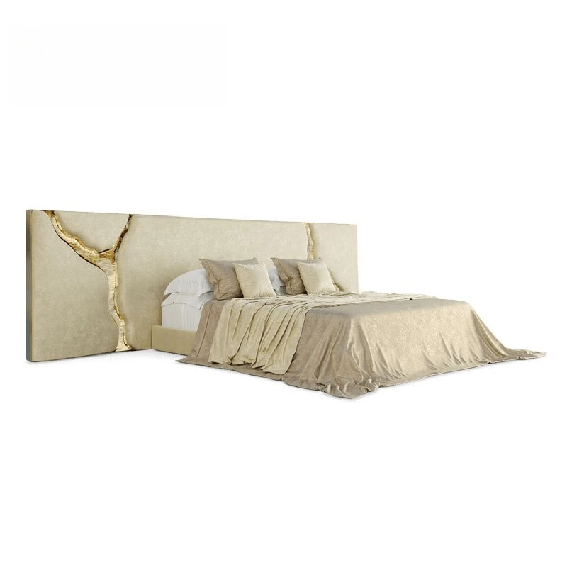 Light luxury villa bedroom bed