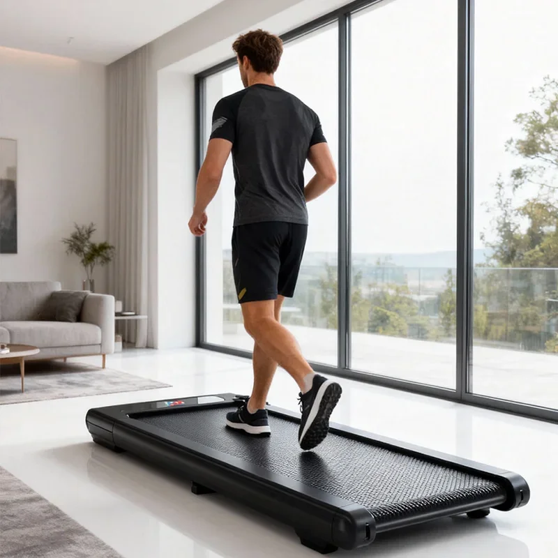 

Indoor Electric Running Machine Portable Walking Pad Stable Structure For Home Daily Fitness And Exercise Easy Installation
