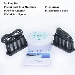 Mini Detox Machine Ion Cleanse Ionic Foot Detox Machine Bath Aqua Cell Spa Machine Detox Foot Bath 2PCS ION ARRAY