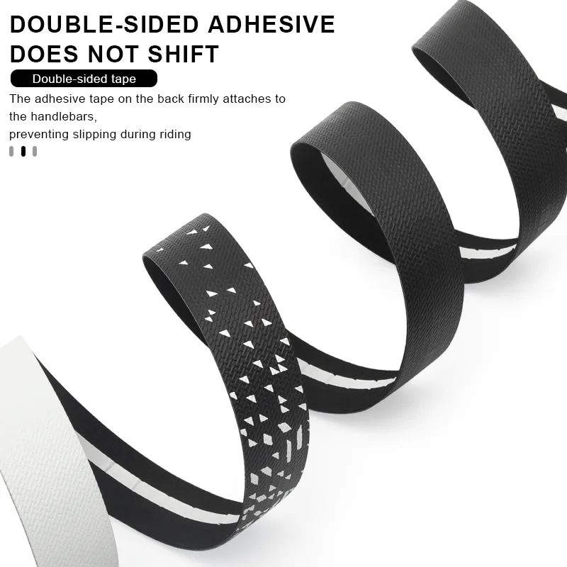 1Pair Road Bike Handlebar Tape Soft Comfortable Wrap Tape Bicycle Handlebar Tape PU EVA Durable Non-Slip Shock-Absorption