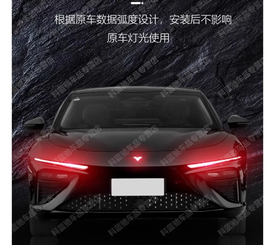

For United Auto Nezha S Headlight Eyebrow Sticker, Daytime Running Light Film, and Color Change Vinyl Wrap