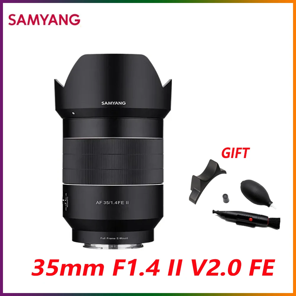 

Samyang 35mm F1.4 II V2.0 FE Auto Focus Camera Lens Large aperture For Sony E/FE Mount Cameras Like Alpha 7II/7sII/7C/6300/6500