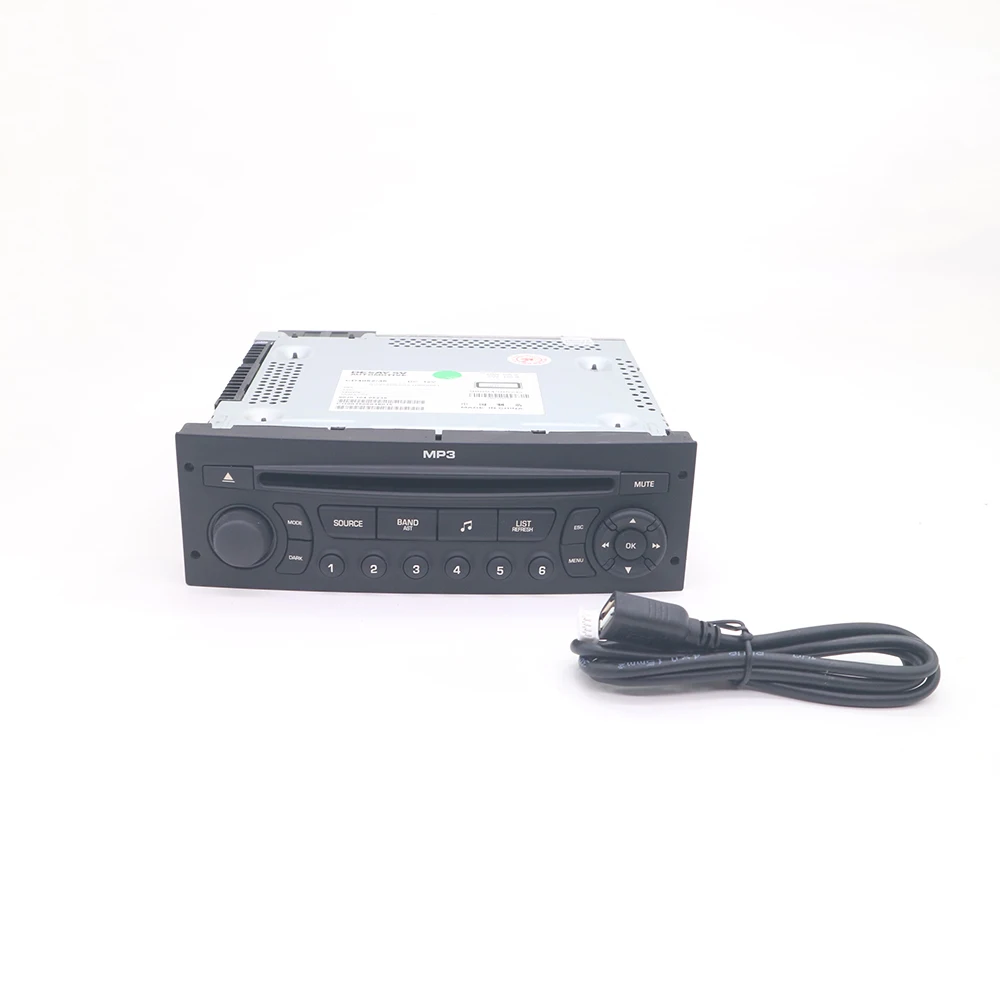 Dla Peugeot 206 207 307 308 Citroen C3 C4 oryginalne Radio RD4 wymień RD43 wsparcie CD USB AUX Upgrade (rozdaj kabel USB)