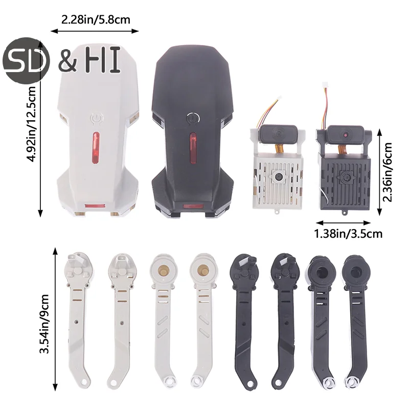 RC Drone Modified Spare Parts Compatible For E88 RC Quadcopter Foldable Drone Modified Upgrade Replacement Accessories