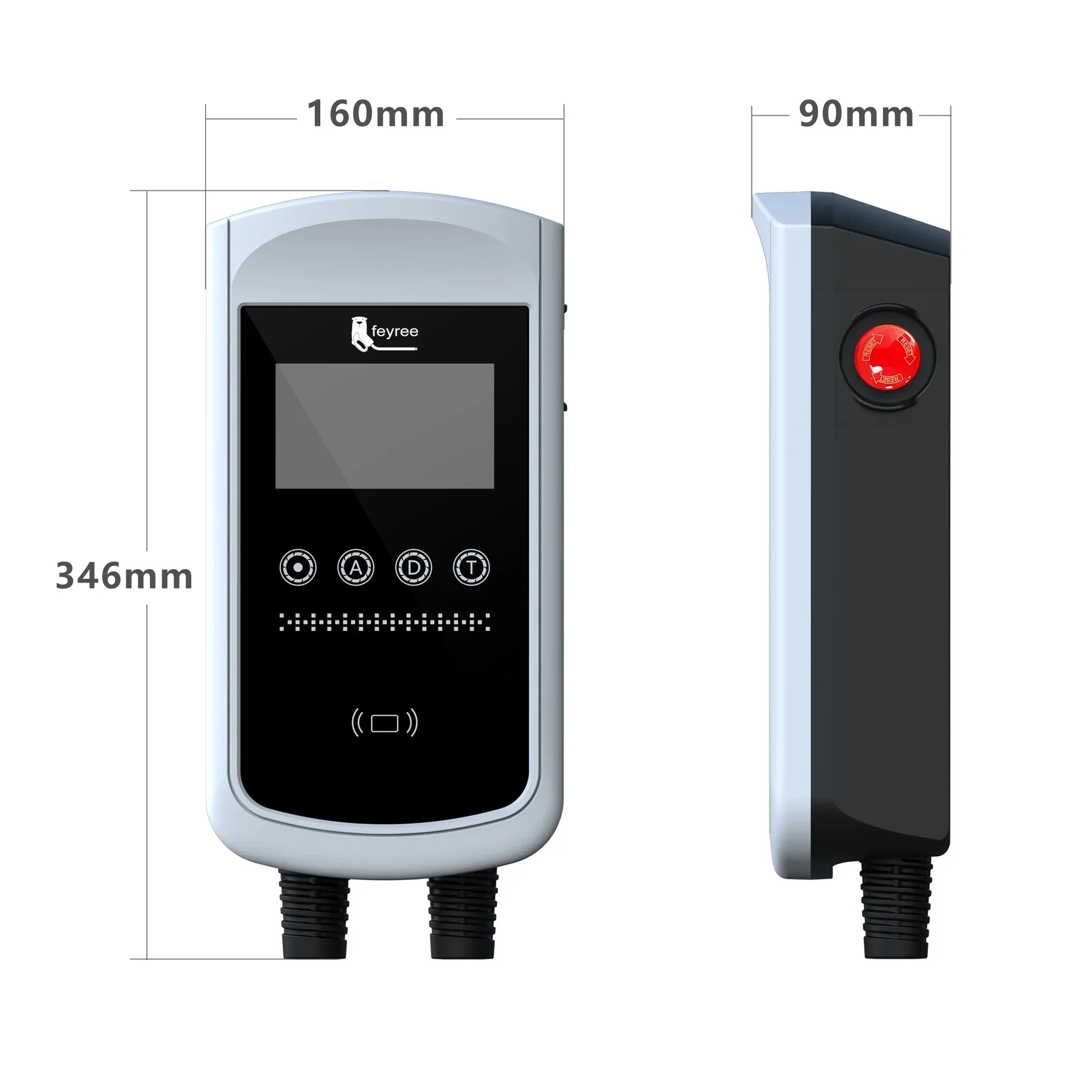 Feyree 22KW 32A Typ2 EV-Ladegerät 11KW 3P EVSE Wallbox 7,6KW 1P 4,3-Zoll-Bildschirm Neue Smart-App-Steuerung Ladestation Autoladegerät – Detail 27