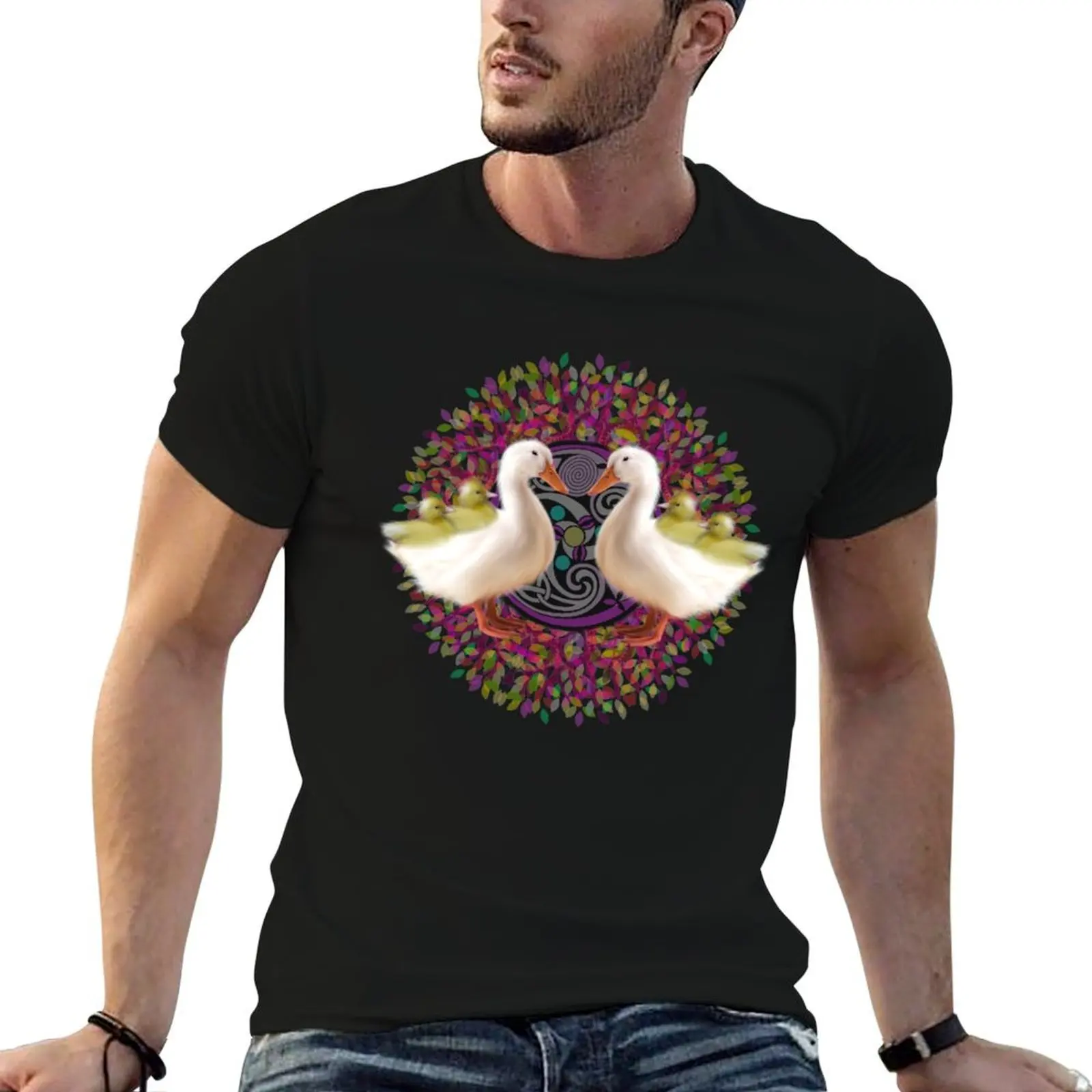 Mother Duck and Ducklings T-Shirt Cool Dry Performance T-Shirt