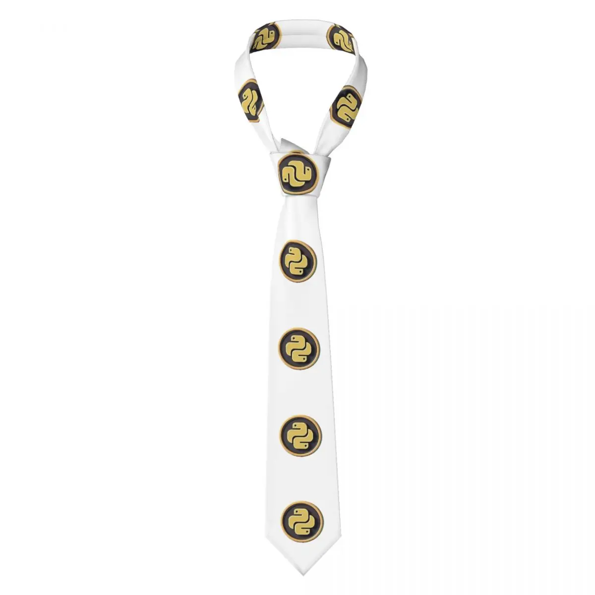 Gravata de programação python para homens seda poliéster 8 cm gravatas acessórios de festa gravata casual gravatas