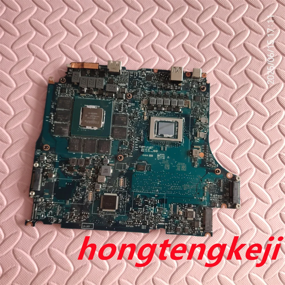 0XH9J 00XH9J CN-00XH9J FOR Dell G15 5525 RYZEN 7 6800H CPU + RTX 3070 8GB GPU Motherboard LA-L657P  TEST OK