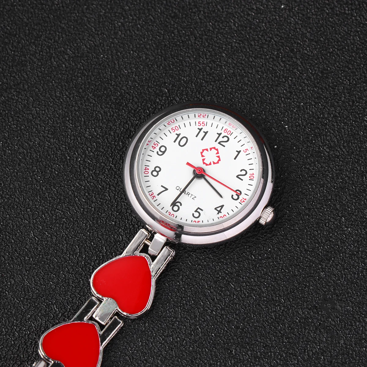 

Fashion Red Nurse Hanging Watch Durable Lightweight Creative Doctor Pocket Watch Practical Decoration for Work