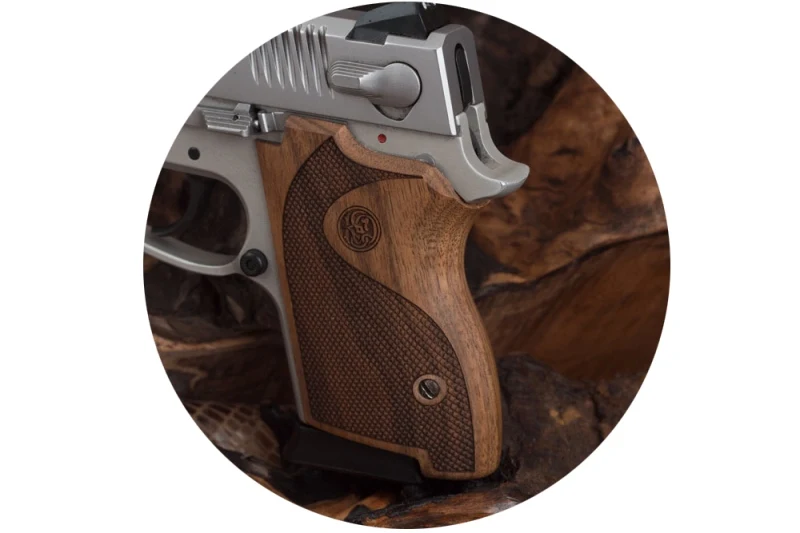 KSD Brand Smith Wesson CS45 Compatible Walnut Grips Diamond