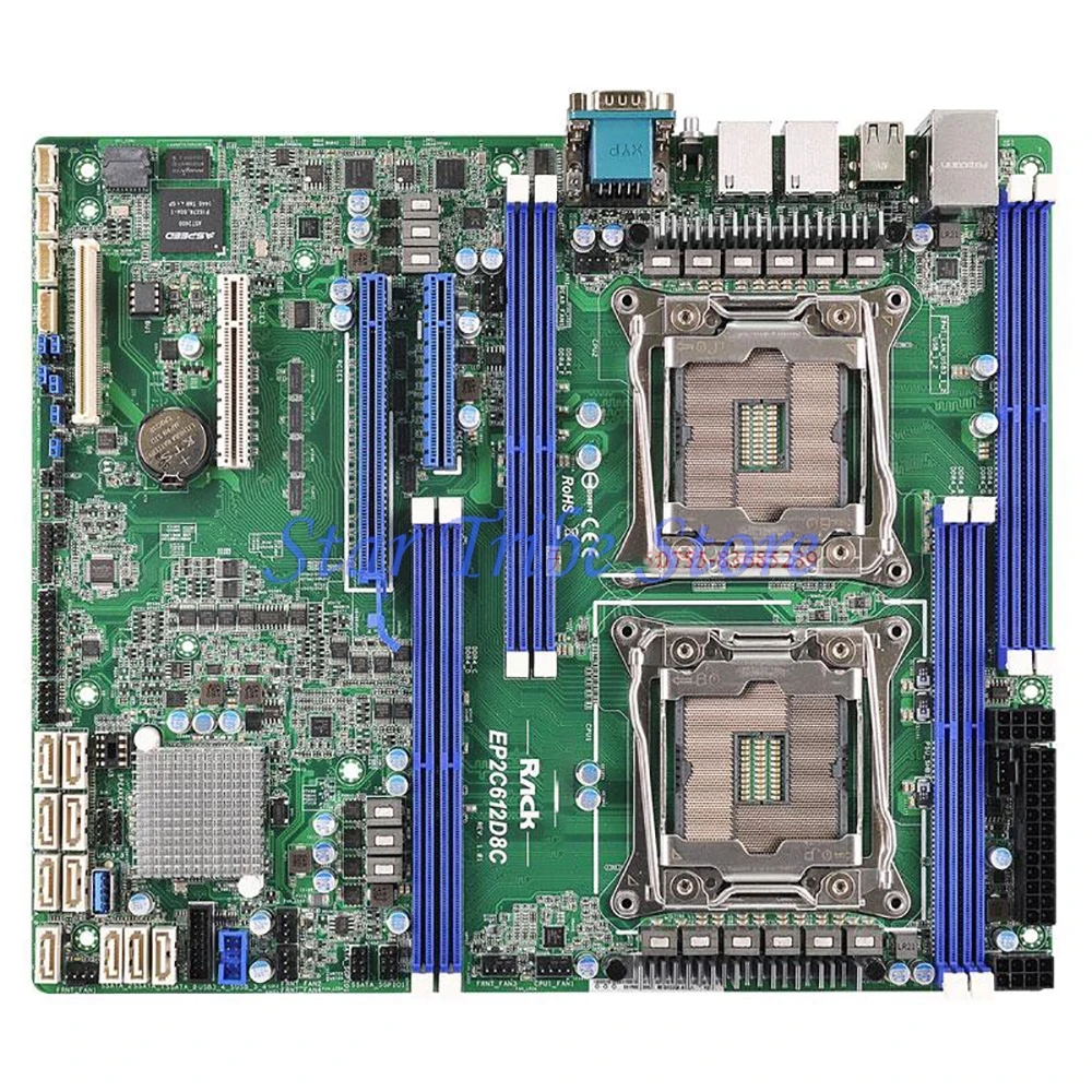 X99 DDR4 2400 LGA2011 ATX Support Array 5 E5-2600/4600 V3 Server Motherboard EP2C612D8C 