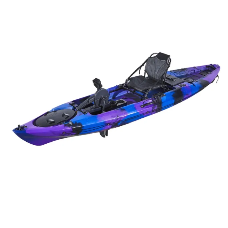 

Рыболовный каяк с двойным приводом (педаль и электродвигатель) — универсальный водный транспорт для одиночных рыболов, простота в эксплуатации по различной воде