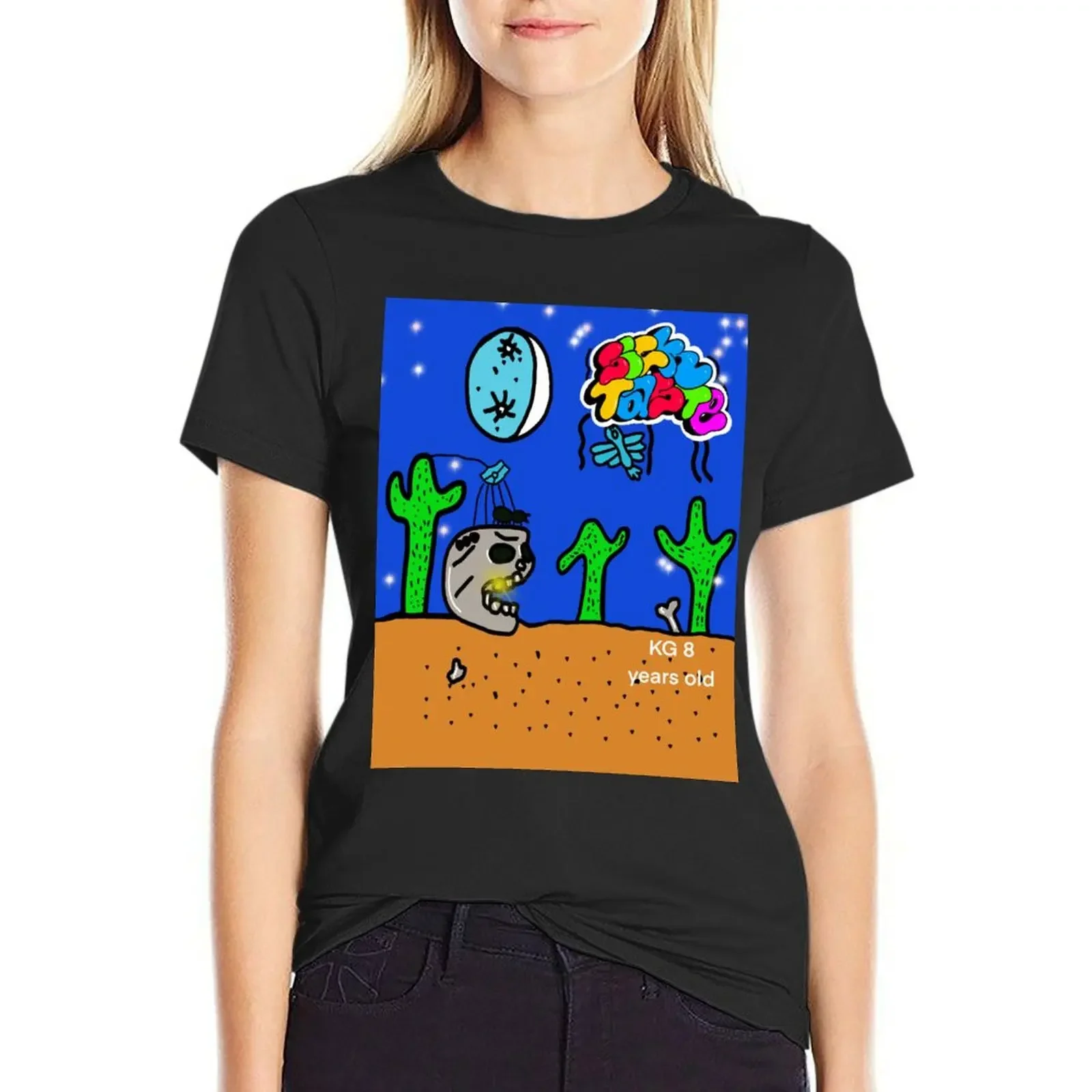 

Sick Taste Desert T-Shirt blanks sports fans Short sleeve tee anime black t-shirts for Women
