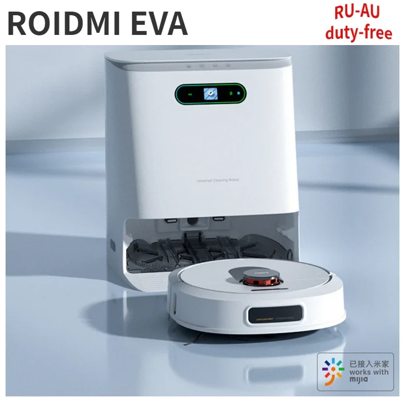 หุ่นยนต์ดูดฝุ่นรุ่น2023New roidmi EVA หุ่นยนต์ถูทำความสะอาดทำความสะอาดทำความสะอาดทำความสะอาดตัวเองชนิดดูดกวาด