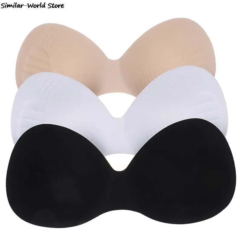 1 Pair Body-fitted Design Women Swimsuit Pad Insert Breast Bra Enhancer Push Up Bikini Padded Inserts Chest Invisible Pad