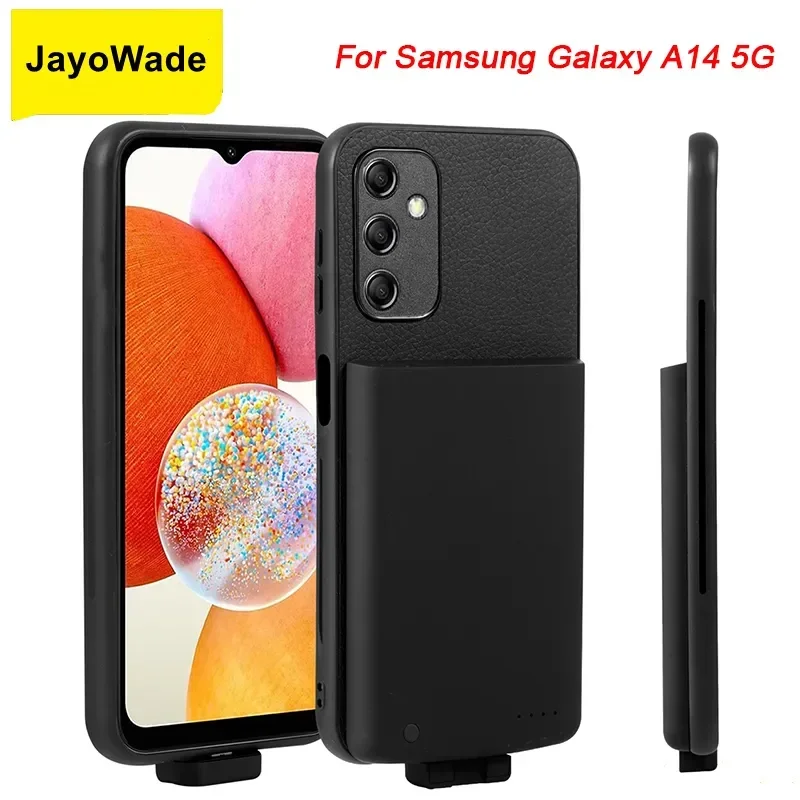 Jayowade-Samsung Galaxy a14用バッテリー充電器ケース,5g,5000mah,a14