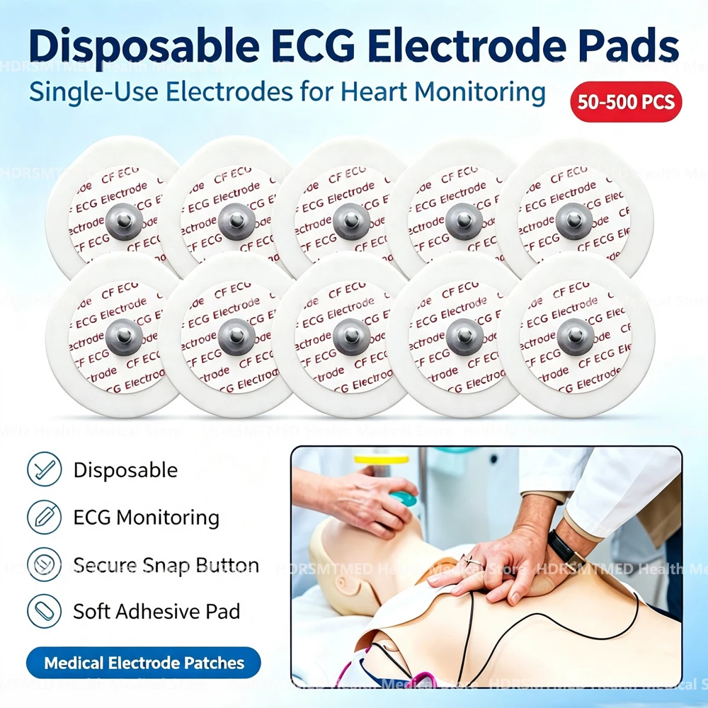 Ecg Patch Monitor - Disposable ECG Electrodes 50-500 Pieces Bag