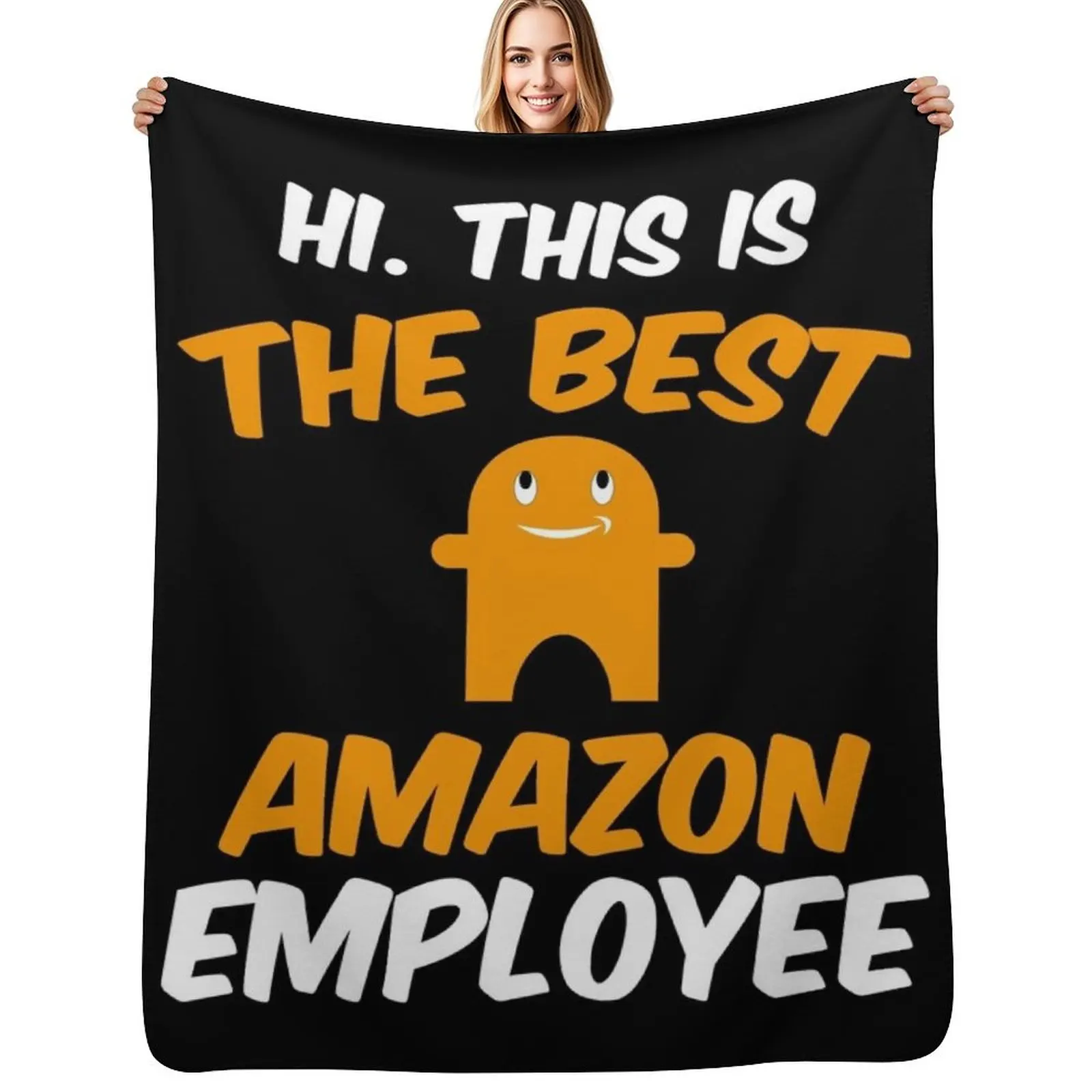

funny amazon employee peccy Throw Blanket Bed linens Decoratives Custom heavy to sleep Blankets
