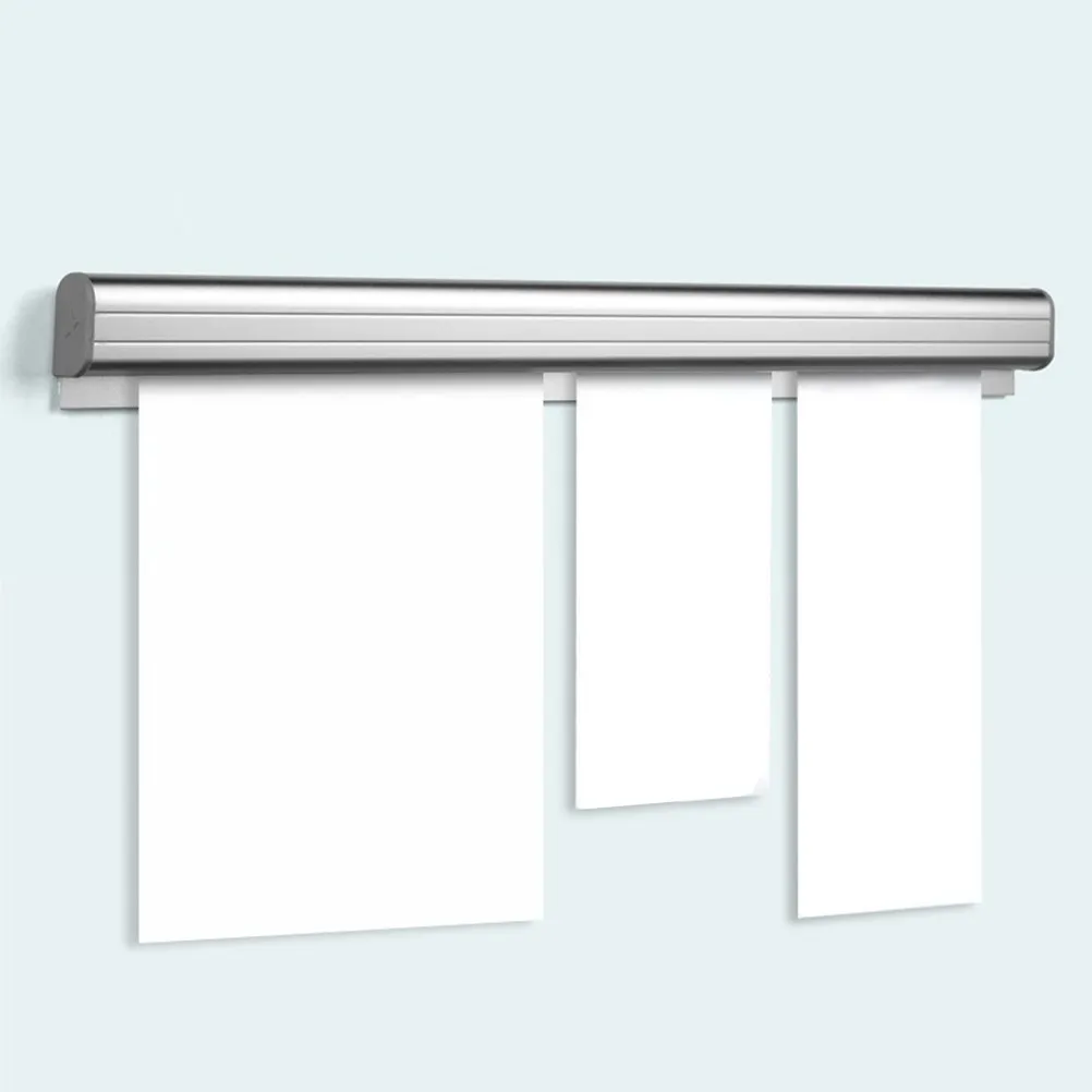 2Pcs Kitchen Order Holder Rail Wall Mounted Aluminum Ticket Holder Receipt Organizer Restaurant Menu Board for Takeaway