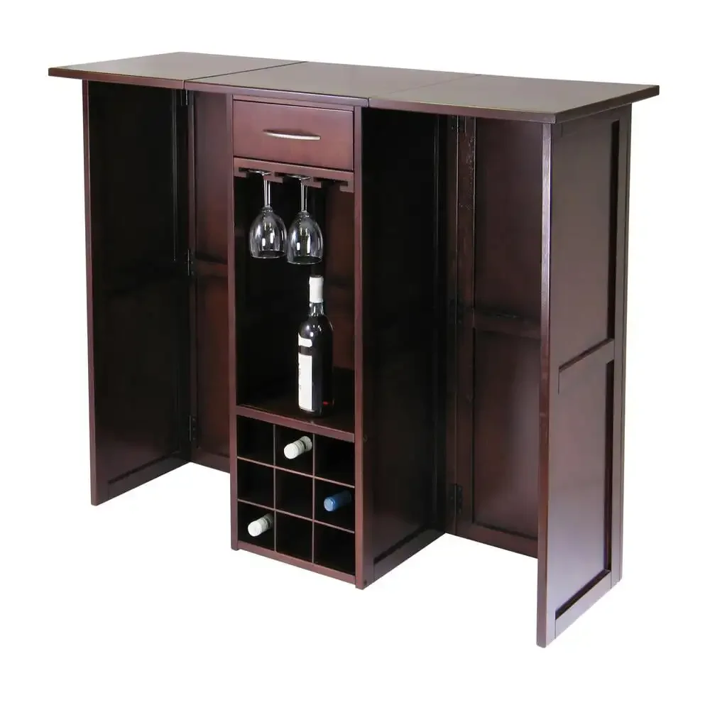 Winsome Wood Newport Expandable Entertainment Wine Bar