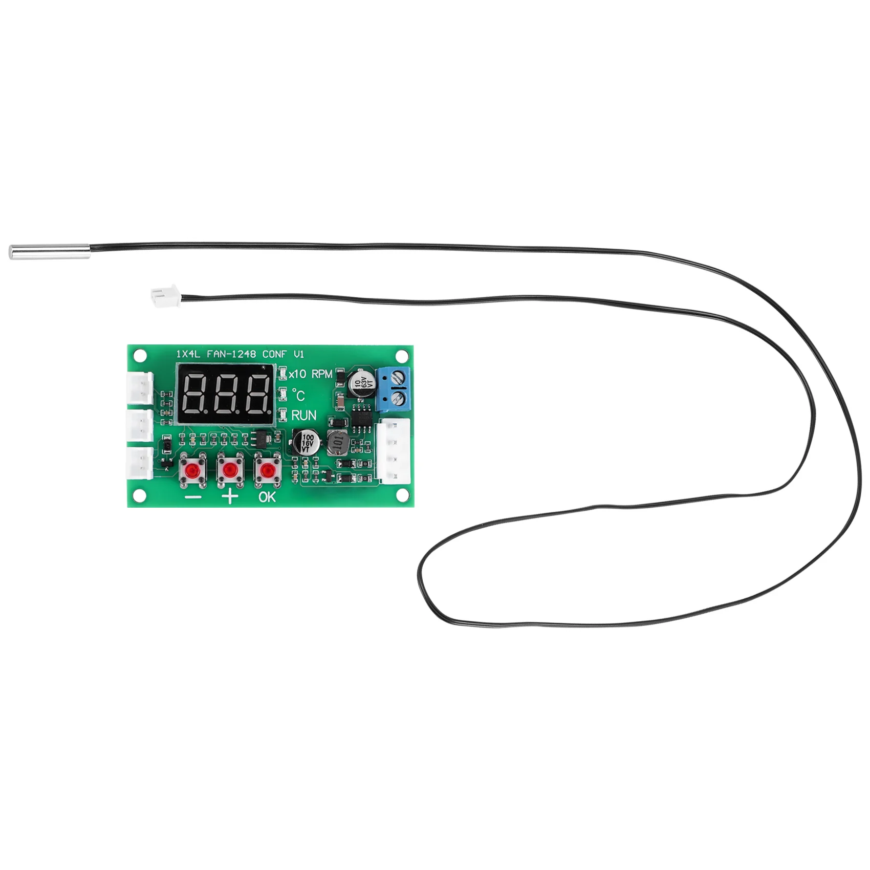 PWM 모터 선풍기 속도 컨트롤러, 온도 제어 지지대, EC EBM 선풍기, DC 12V, 24V, 48V, 5A, 2, 3, 4 와이어